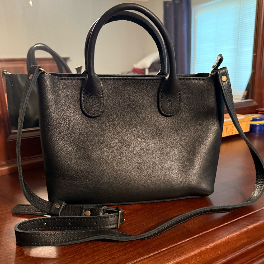 NWOT Portland Leather Rainstorm Pebbled Black Leather (Zippered)